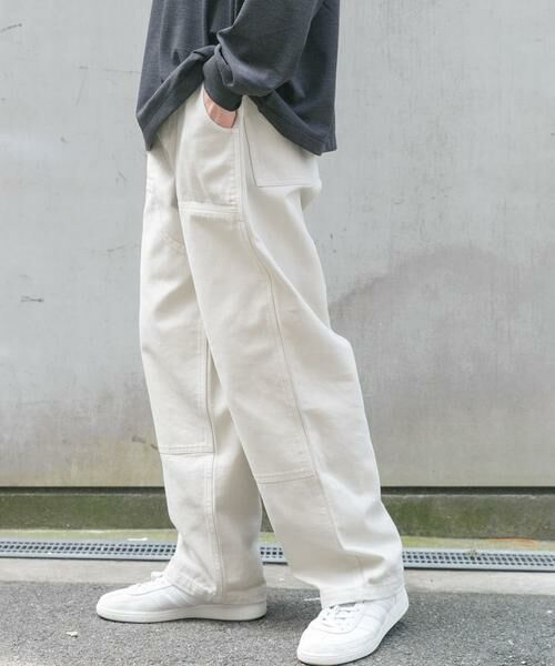 URBAN RESEARCH DOORS / アーバンリサーチ ドアーズ その他パンツ | FORK&SPOON ガーメントダイツイルダブルニーパンツ | 詳細3