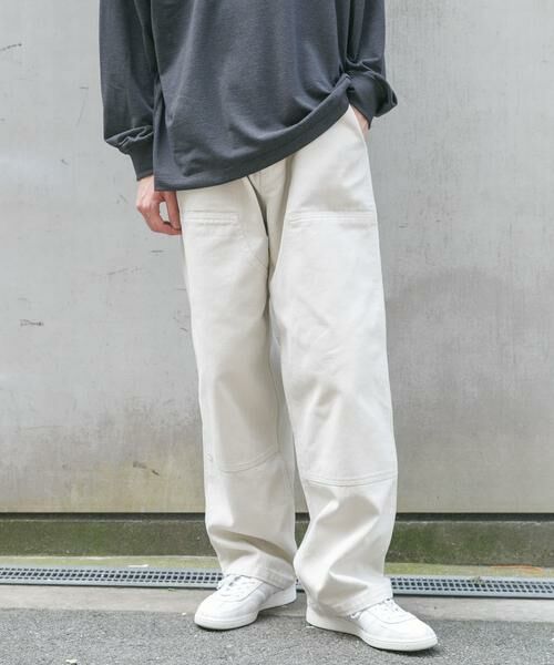 URBAN RESEARCH DOORS / アーバンリサーチ ドアーズ その他パンツ | FORK&SPOON ガーメントダイツイルダブルニーパンツ | 詳細4