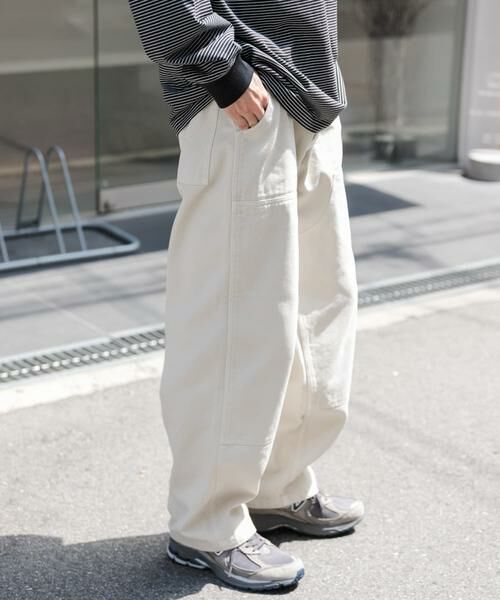 URBAN RESEARCH DOORS / アーバンリサーチ ドアーズ その他パンツ | FORK&SPOON ガーメントダイツイルダブルニーパンツ | 詳細7