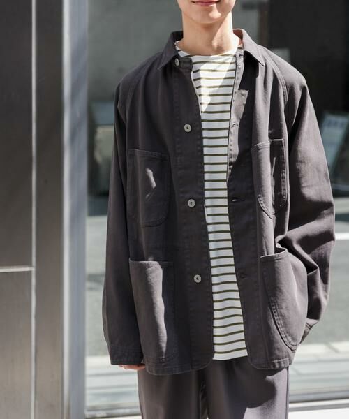 URBAN RESEARCH DOORS / アーバンリサーチ ドアーズ その他アウター | FORK&SPOON　ガーメントダイツイルカバーオール | 詳細9