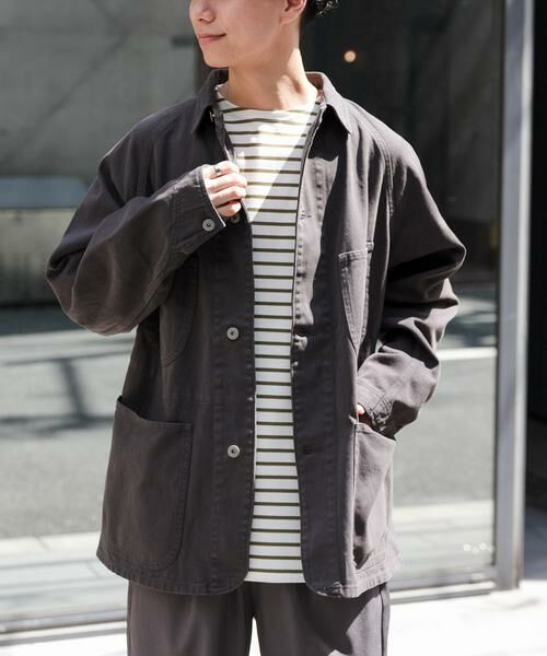 URBAN RESEARCH DOORS / アーバンリサーチ ドアーズ その他アウター | FORK&SPOON　ガーメントダイツイルカバーオール | 詳細15