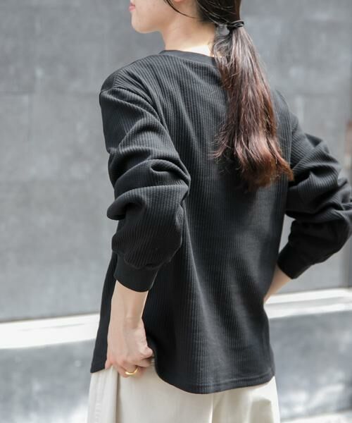 URBAN RESEARCH DOORS / アーバンリサーチ ドアーズ Tシャツ | FORK&SPOON　変形ワッフルロングスリーブTシャツ | 詳細25