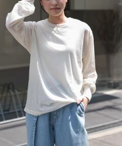 URBAN RESEARCH DOORS / アーバンリサーチ ドアーズ Tシャツ | FORK&SPOON　ウール混クルーネックカットソー