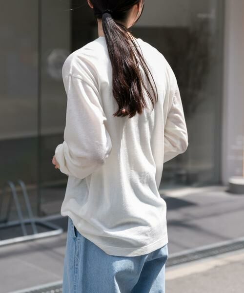 URBAN RESEARCH DOORS / アーバンリサーチ ドアーズ Tシャツ | FORK&SPOON　ウール混クルーネックカットソー | 詳細2