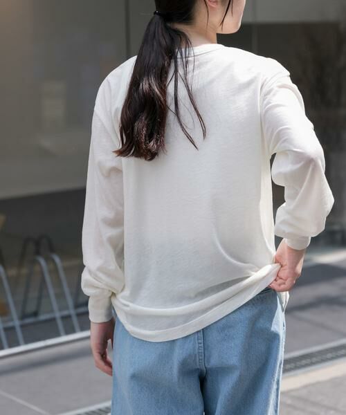 URBAN RESEARCH DOORS / アーバンリサーチ ドアーズ Tシャツ | FORK&SPOON　ウール混クルーネックカットソー | 詳細3