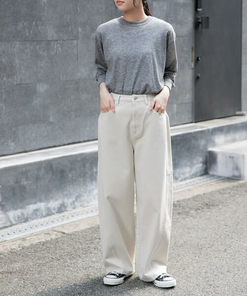 URBAN RESEARCH DOORS / アーバンリサーチ ドアーズ Tシャツ | FORK&SPOON　ウール混クルーネックカットソー | 詳細27