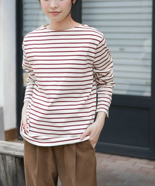 URBAN RESEARCH DOORS / アーバンリサーチ ドアーズ Tシャツ | FORK&SPOON　ボートネックボーダー | 詳細5