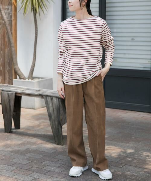 URBAN RESEARCH DOORS / アーバンリサーチ ドアーズ Tシャツ | FORK&SPOON　ボートネックボーダー | 詳細7