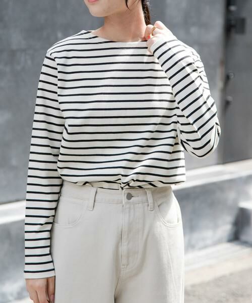 URBAN RESEARCH DOORS / アーバンリサーチ ドアーズ Tシャツ | FORK&SPOON　ボートネックボーダー | 詳細23