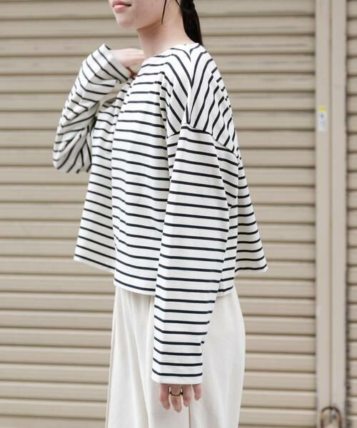 URBAN RESEARCH DOORS / アーバンリサーチ ドアーズ Tシャツ | FORK&SPOON　クロップドボートネックカットソー | 詳細2