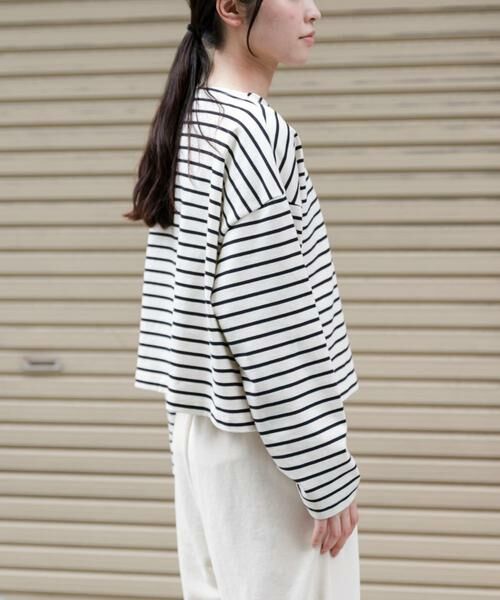 URBAN RESEARCH DOORS / アーバンリサーチ ドアーズ Tシャツ | FORK&SPOON　クロップドボートネックカットソー | 詳細5