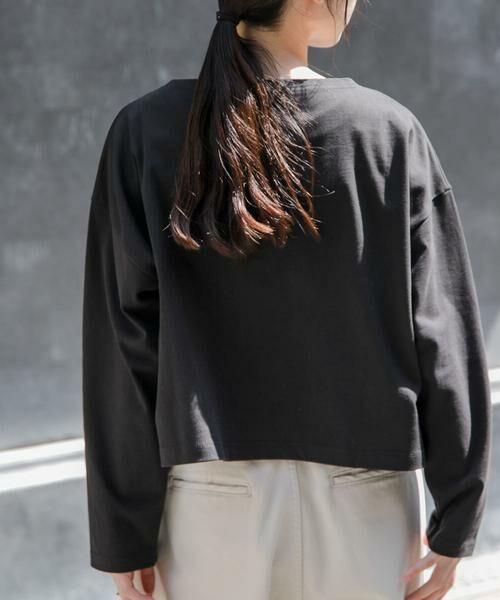 URBAN RESEARCH DOORS / アーバンリサーチ ドアーズ Tシャツ | FORK&SPOON　クロップドボートネックカットソー | 詳細16