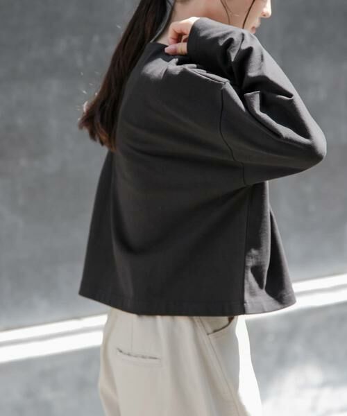 URBAN RESEARCH DOORS / アーバンリサーチ ドアーズ Tシャツ | FORK&SPOON　クロップドボートネックカットソー | 詳細17