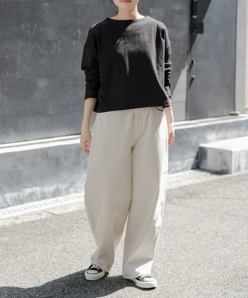 URBAN RESEARCH DOORS / アーバンリサーチ ドアーズ Tシャツ | FORK&SPOON　クロップドボートネックカットソー | 詳細18