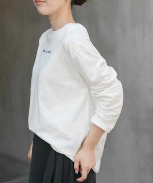 URBAN RESEARCH DOORS / アーバンリサーチ ドアーズ Tシャツ | FORK&SPOON　フォームプリントロングスリーブTシャツ | 詳細1