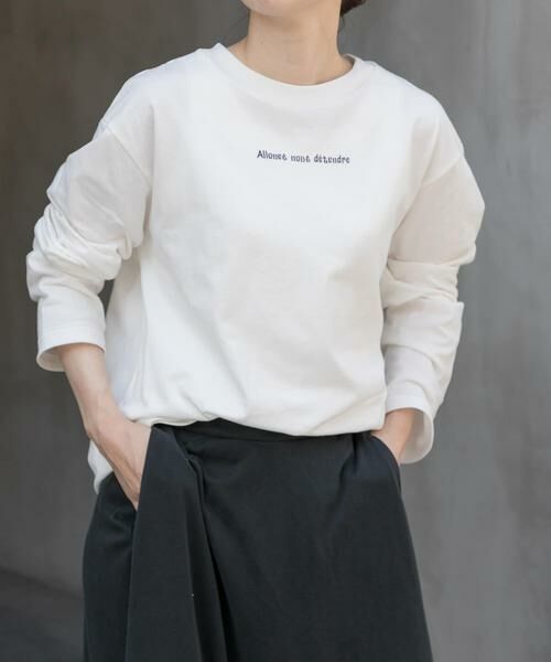 URBAN RESEARCH DOORS/アーバンリサーチ ドアーズ FORK & SPOON フォームプリントロングスリーブTシャツ ブルー系その他 1