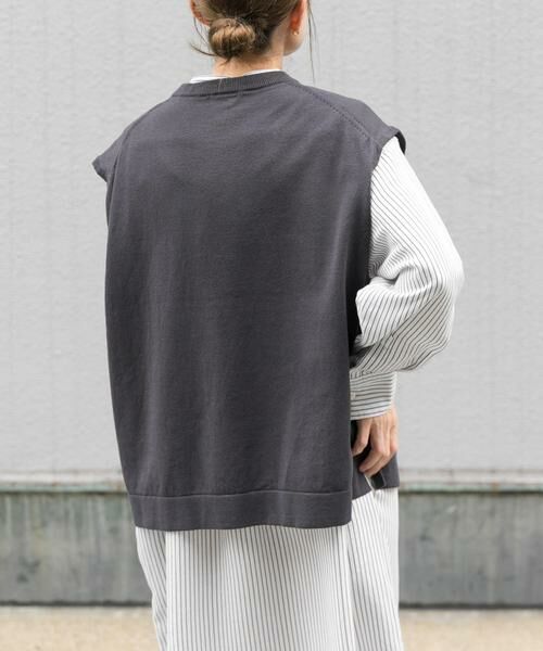 URBAN RESEARCH DOORS / アーバンリサーチ ドアーズ ベスト | FORK&SPOON　クルーネックニットベスト | 詳細2