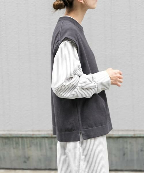 URBAN RESEARCH DOORS / アーバンリサーチ ドアーズ ベスト | FORK&SPOON　クルーネックニットベスト | 詳細3