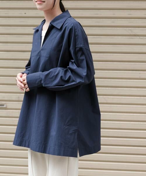 URBAN RESEARCH DOORS / アーバンリサーチ ドアーズ シャツ・ブラウス | FORK&SPOON　スキッパーロングシャツ | 詳細2