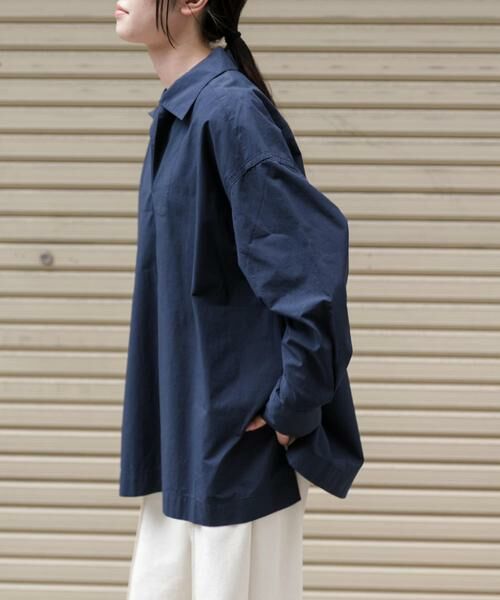 URBAN RESEARCH DOORS / アーバンリサーチ ドアーズ シャツ・ブラウス | FORK&SPOON　スキッパーロングシャツ | 詳細3