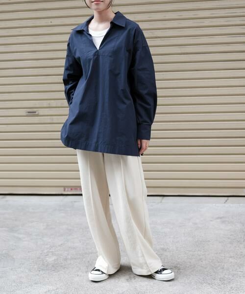 URBAN RESEARCH DOORS / アーバンリサーチ ドアーズ シャツ・ブラウス | FORK&SPOON　スキッパーロングシャツ | 詳細8