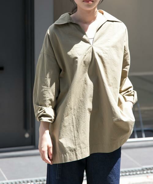 URBAN RESEARCH DOORS / アーバンリサーチ ドアーズ シャツ・ブラウス | FORK&SPOON　スキッパーロングシャツ | 詳細15