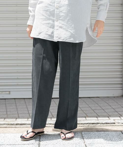 URBAN RESEARCH DOORS / アーバンリサーチ ドアーズ その他パンツ | FORK&SPOON スエードライクパンツ(ブラック系その他)