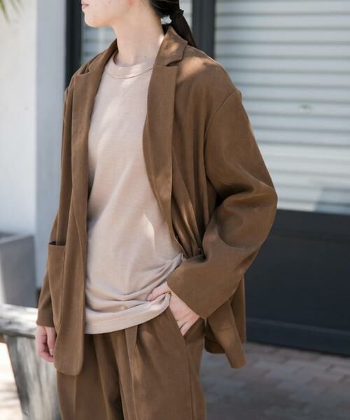 URBAN RESEARCH DOORS / アーバンリサーチ ドアーズ その他アウター | FORK&SPOON　スエードライクジャケット | 詳細9