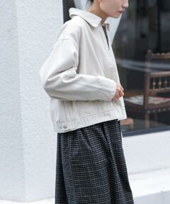 URBAN RESEARCH DOORS / アーバンリサーチ ドアーズ ブルゾン | FORK&SPOON　ガーメントダイツイルジップブルゾン