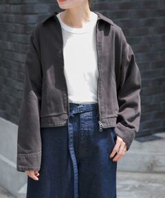 URBAN RESEARCH DOORS / アーバンリサーチ ドアーズ ブルゾン | FORK&SPOON　ガーメントダイツイルジップブルゾン