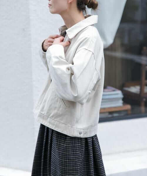 URBAN RESEARCH DOORS / アーバンリサーチ ドアーズ ブルゾン | FORK&SPOON　ガーメントダイツイルジップブルゾン | 詳細2