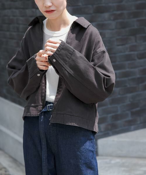 URBAN RESEARCH DOORS / アーバンリサーチ ドアーズ ブルゾン | FORK&SPOON　ガーメントダイツイルジップブルゾン | 詳細11