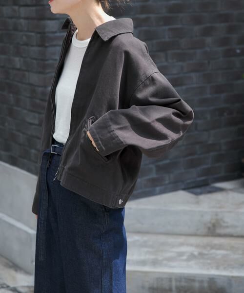 URBAN RESEARCH DOORS / アーバンリサーチ ドアーズ ブルゾン | FORK&SPOON　ガーメントダイツイルジップブルゾン | 詳細12