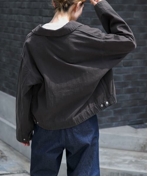 URBAN RESEARCH DOORS / アーバンリサーチ ドアーズ ブルゾン | FORK&SPOON　ガーメントダイツイルジップブルゾン | 詳細13