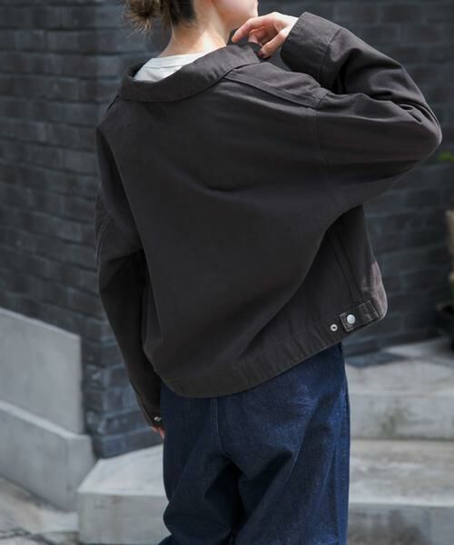 URBAN RESEARCH DOORS / アーバンリサーチ ドアーズ ブルゾン | FORK&SPOON　ガーメントダイツイルジップブルゾン | 詳細14