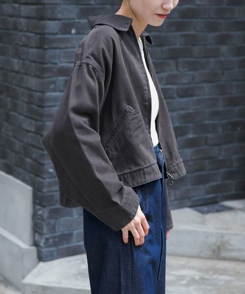 URBAN RESEARCH DOORS / アーバンリサーチ ドアーズ ブルゾン | FORK&SPOON　ガーメントダイツイルジップブルゾン | 詳細15