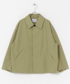 【美品】 アーバンリサーチドアーズ ☆ コットンノーカラーコート ベージュ 日本人気超絶の URBAN RESEARCH DOORSコットンノーカラーコート