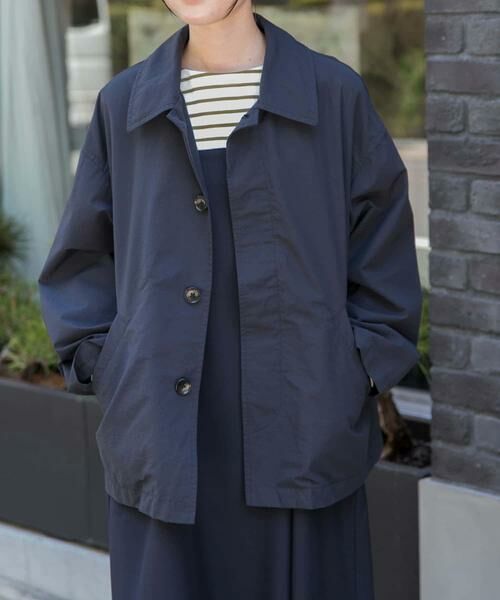 URBAN RESEARCH DOORS / アーバンリサーチ ドアーズ ステンカラーコート | FORK&SPOON　ステンカラーショートコート | 詳細5