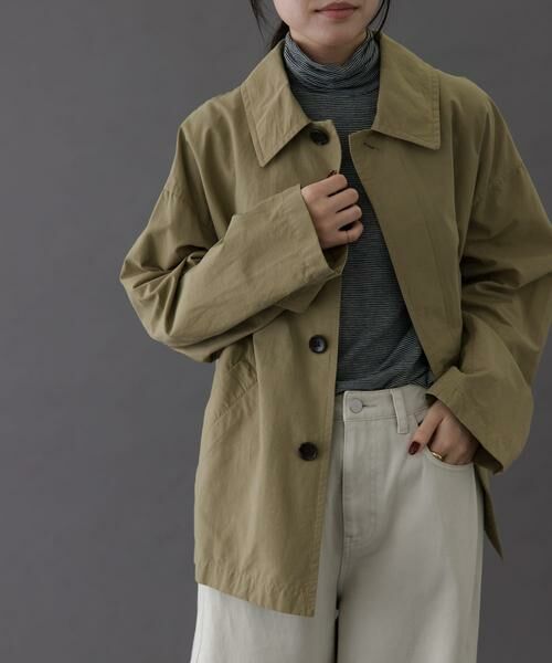 URBAN RESEARCH DOORS / アーバンリサーチ ドアーズ ステンカラーコート | FORK&SPOON　ステンカラーショートコート | 詳細15