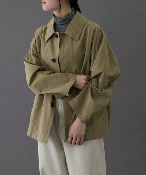 URBAN RESEARCH DOORS / アーバンリサーチ ドアーズ ステンカラーコート | FORK&SPOON　ステンカラーショートコート | 詳細16