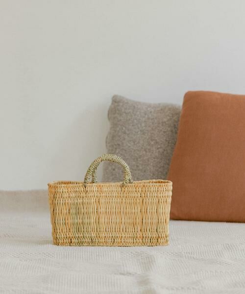 URBAN RESEARCH DOORS / アーバンリサーチ ドアーズ インテリア・インテリア雑貨 | アフリカンスクエア　ストロー横長かごS | 詳細3