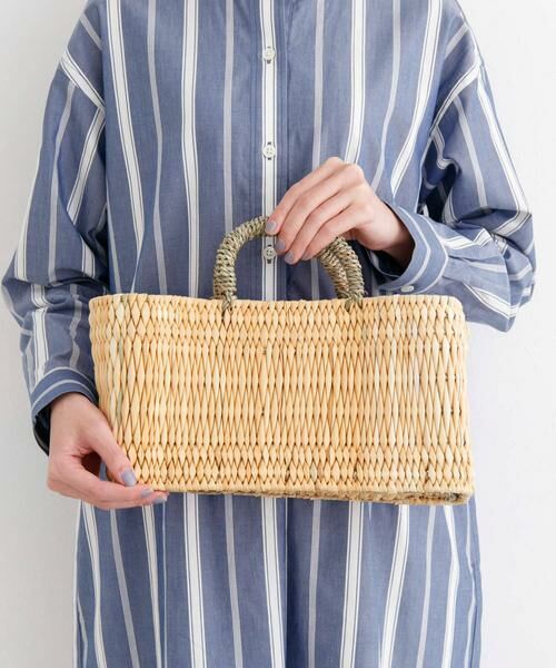 URBAN RESEARCH DOORS / アーバンリサーチ ドアーズ インテリア・インテリア雑貨 | アフリカンスクエア　ストロー横長かごS | 詳細5