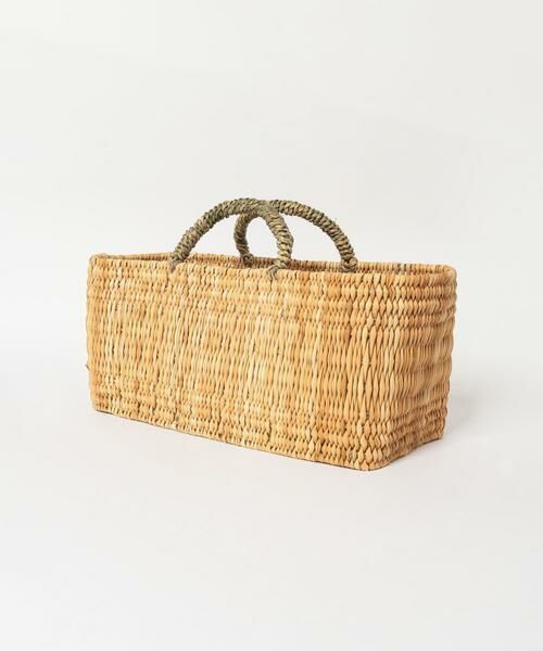 URBAN RESEARCH DOORS / アーバンリサーチ ドアーズ インテリア・インテリア雑貨 | アフリカンスクエア　ストロー横長かごM | 詳細12