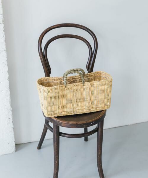 URBAN RESEARCH DOORS / アーバンリサーチ ドアーズ インテリア・インテリア雑貨 | アフリカンスクエア　ストロー横長かごM | 詳細2