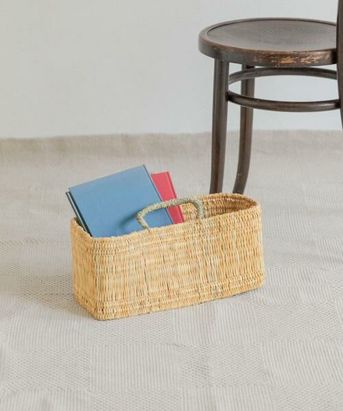 URBAN RESEARCH DOORS / アーバンリサーチ ドアーズ インテリア・インテリア雑貨 | アフリカンスクエア　ストロー横長かごM | 詳細4