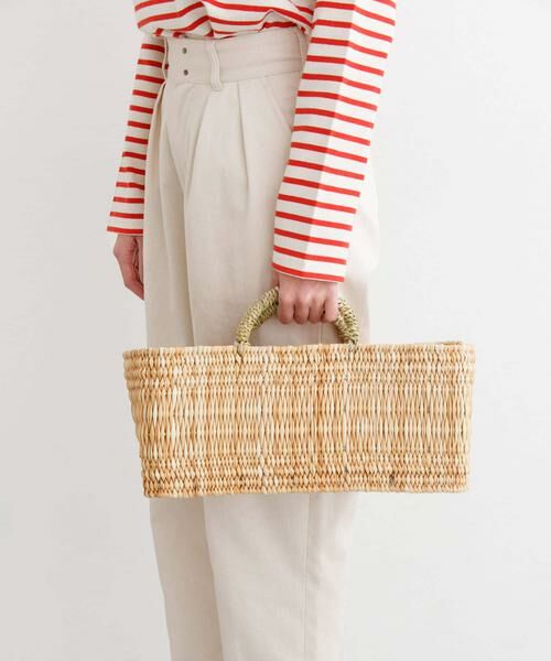 URBAN RESEARCH DOORS / アーバンリサーチ ドアーズ インテリア・インテリア雑貨 | アフリカンスクエア　ストロー横長かごM | 詳細5