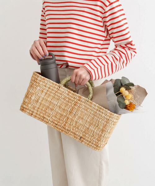 URBAN RESEARCH DOORS / アーバンリサーチ ドアーズ インテリア・インテリア雑貨 | アフリカンスクエア　ストロー横長かごM | 詳細6