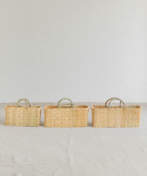 URBAN RESEARCH DOORS / アーバンリサーチ ドアーズ インテリア・インテリア雑貨 | アフリカンスクエア　ストロー横長かごM | 詳細9