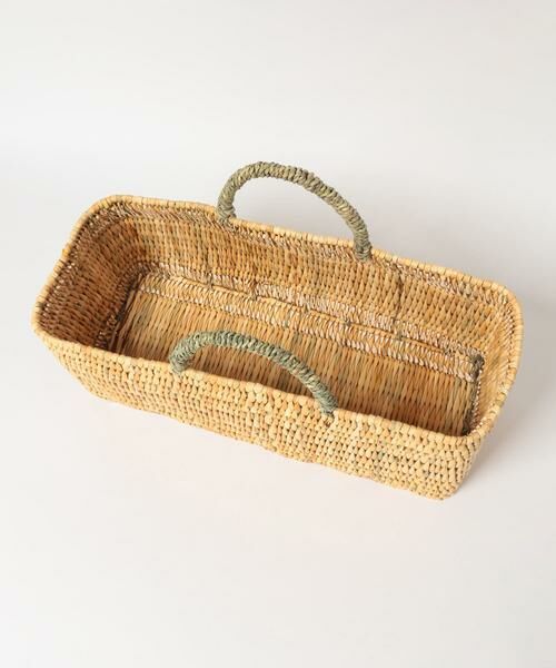 URBAN RESEARCH DOORS / アーバンリサーチ ドアーズ インテリア・インテリア雑貨 | アフリカンスクエア　ストロー横長かごL | 詳細11