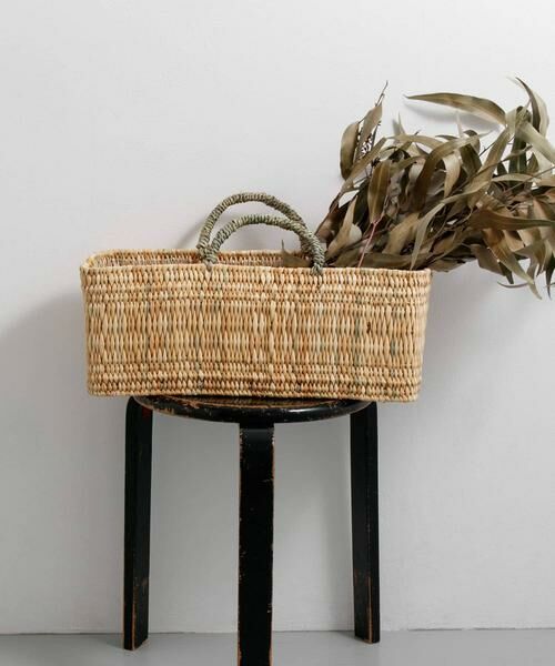 URBAN RESEARCH DOORS / アーバンリサーチ ドアーズ インテリア・インテリア雑貨 | アフリカンスクエア　ストロー横長かごL | 詳細3